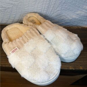 Cozy White and Cream Slippers